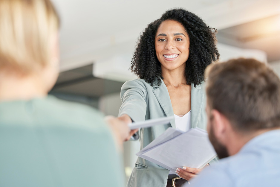 black-woman-leader-with-business-team-meeting-paperwork-presentation-with-collaboration-diversity-people-project-proposal-with-speaker-smile-with